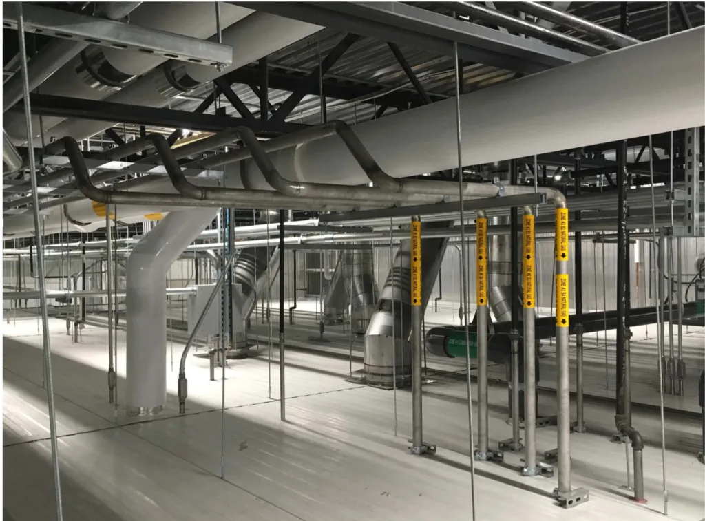 Natural Gas piping to Cook Room