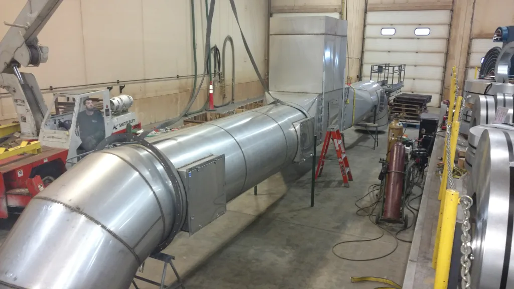 Stainless Steel Duct for Johnsonville LLC